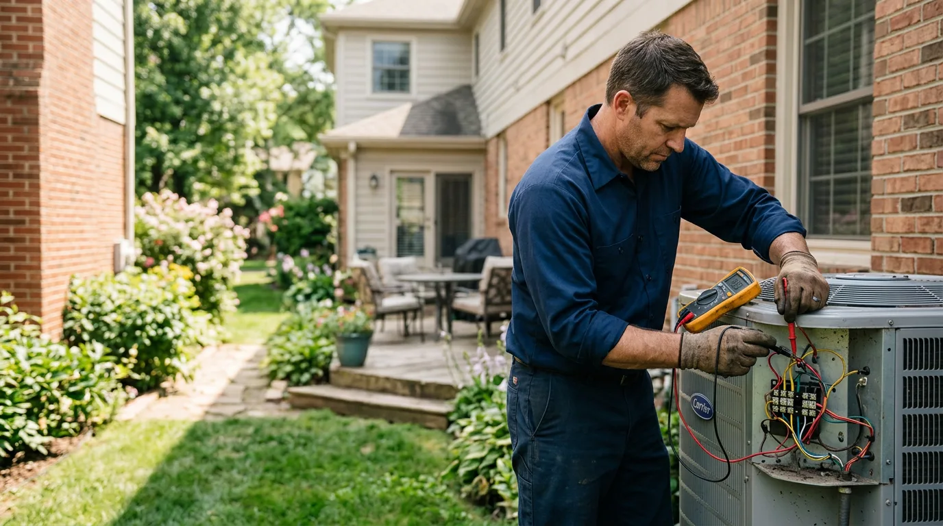 HVAC technician working near New Marshfield, OH